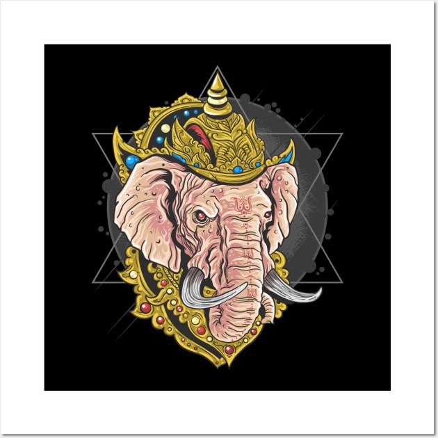 The King Elephant Wall Art by TambuStore